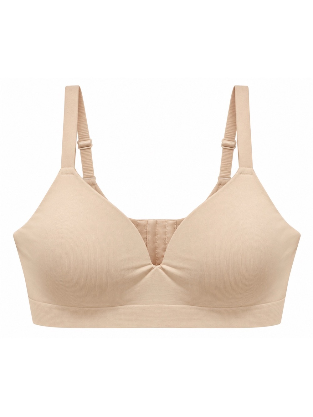 Truekind Supportive Comfort Wireless Shaping Bra Nude Size Large L